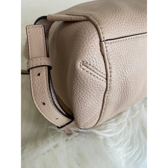 MICHAEL KORS BACKPACK DAYPACK RILEY LEATHER PINK WOMEN - Picture 10 of 11